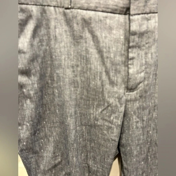 Banana Republic Size 12 Blue Career Business Linen Blend Avery Pants - Picture 2 of 7